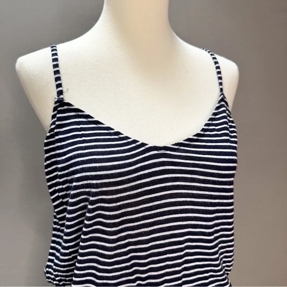 J. CREW navy white striped tank dress, S. - Picture 3 of 9